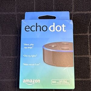 Amazon Echo Dot in Blue Packaging